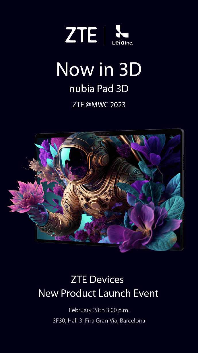 华为手机mate2线刷
:能裸眼3D的平板来了！中兴努比亚Pad 3D官宣